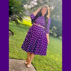 Purple Polkadot Dress